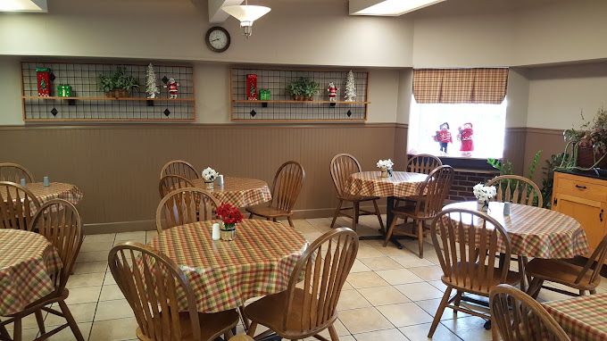 Inside Pick-O-Deli Cafeteria, warm and welcoming dining area